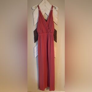 Lulu’s rose red maxi dress